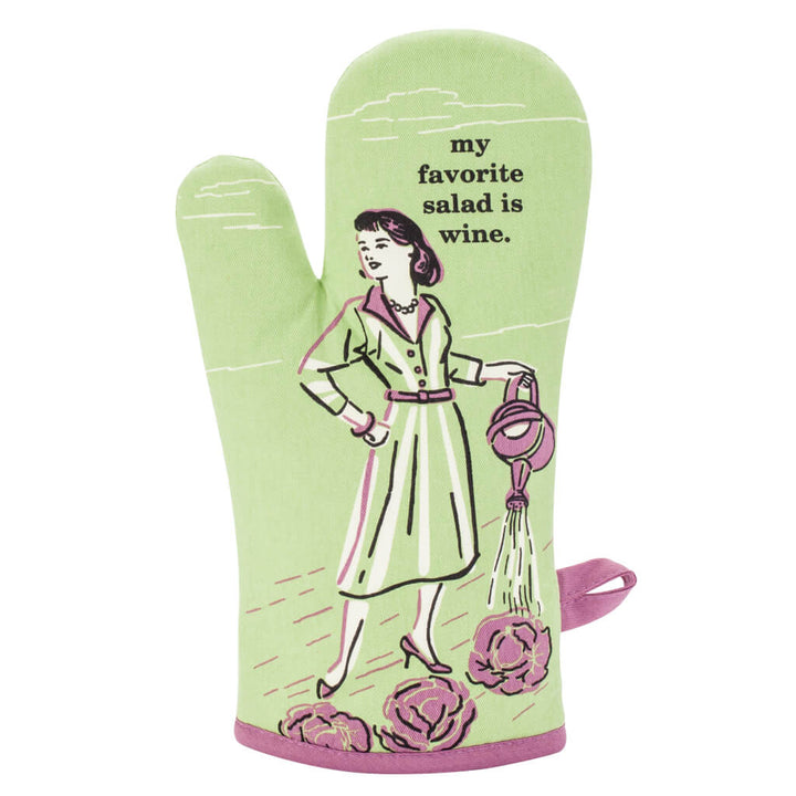 My Favourite Salad Is Wine Oven Glove