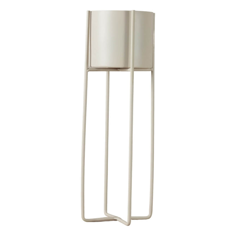 Off White Planter With Stand