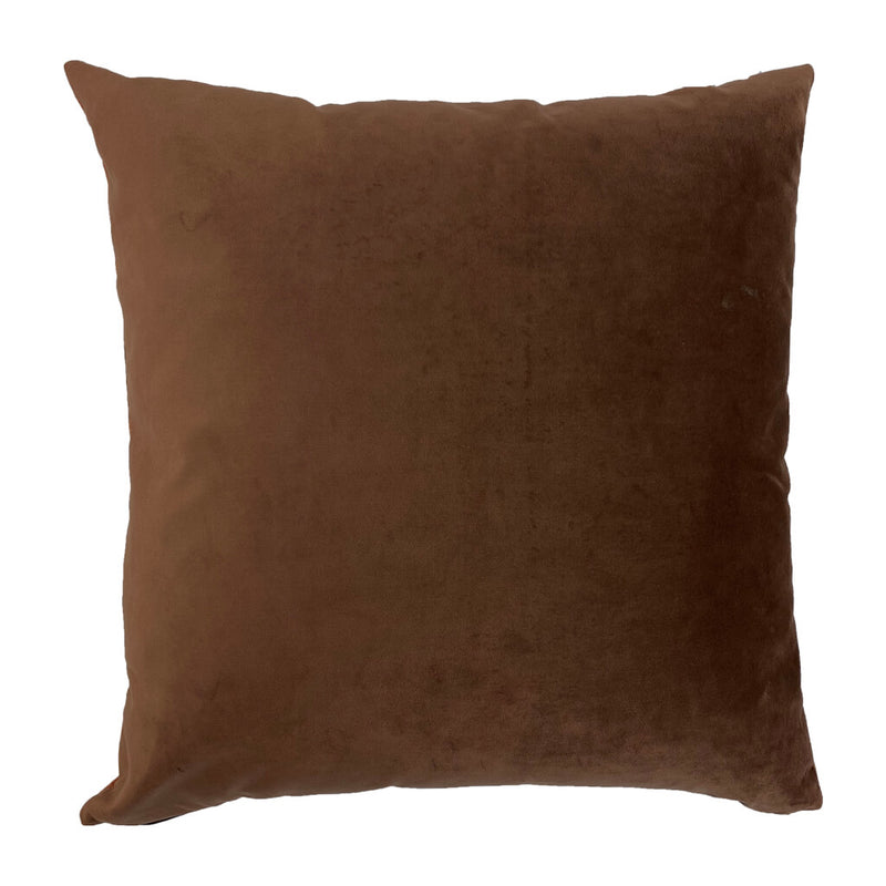 Orange Forest Velvet Cushion Back