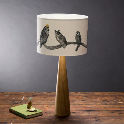 Owls Illustrated Lampshade