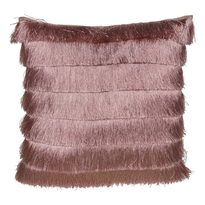 Pink Gatsby Fringed Cushion