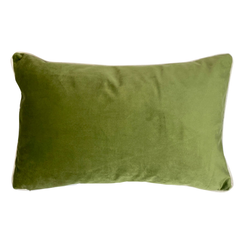 Rectangle Green Fan Cushion Back