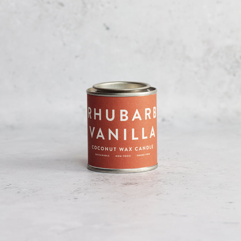 Rhubarb and Vanilla Mini Candle