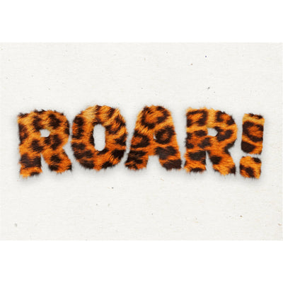 Roar Leopard Pattern Poster