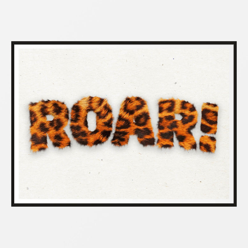 Roar Leopard Pattern Print