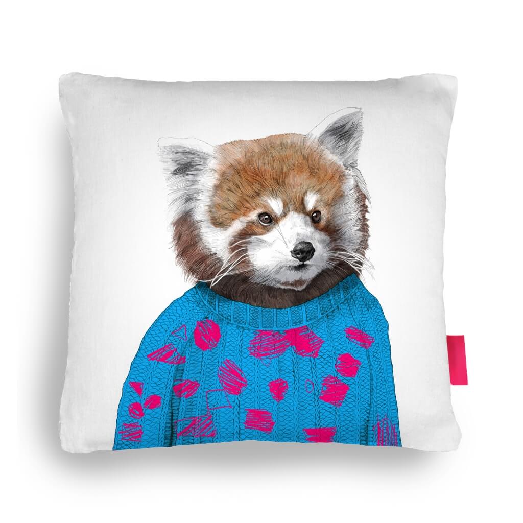 Robert the Raccoon Cushion | Mint & May