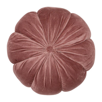 Rosewood Round Velvet Cushion