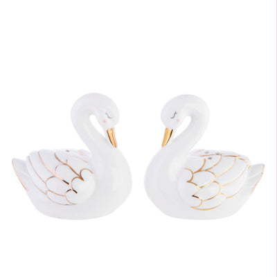 Salt and Pepper Swan Shakers