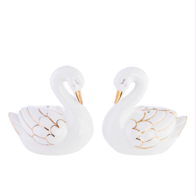 Salt and Pepper Swan Shakers