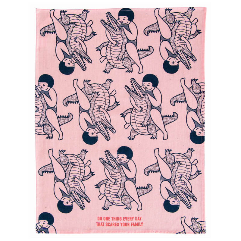 Scare Your Family Tea Towel