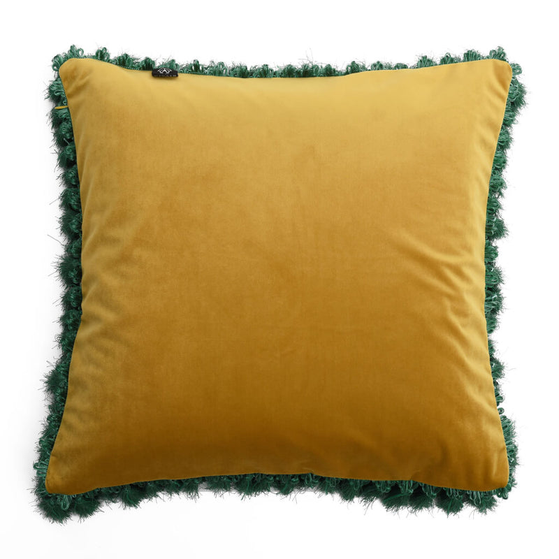Skeletal Fish Velvet Cushion Back