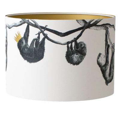 Sloth Lampshade With Gold Lining