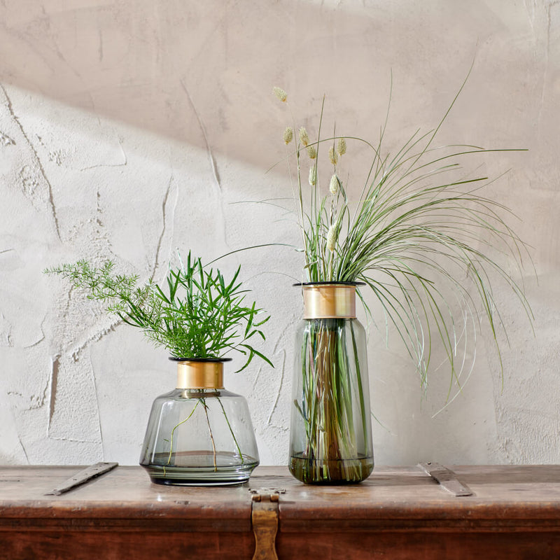 Smoky Glass Vase