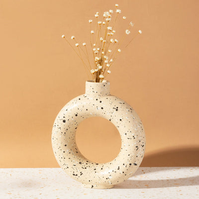 Speckled Terrazzo Circle Vase