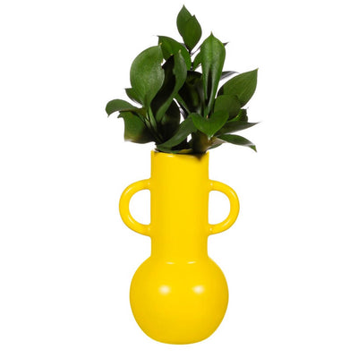 Sunshine Yellow Amphora Vase