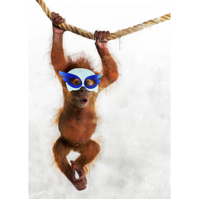 Superhero Orangutan Poster