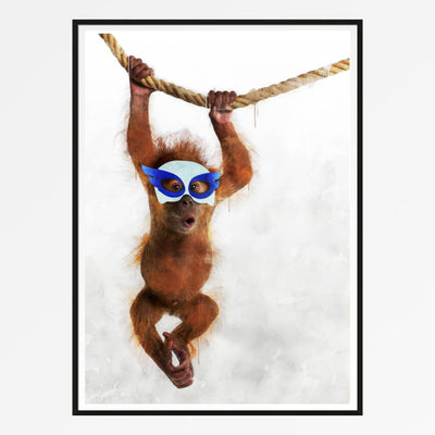 Superhero Orangutan Print