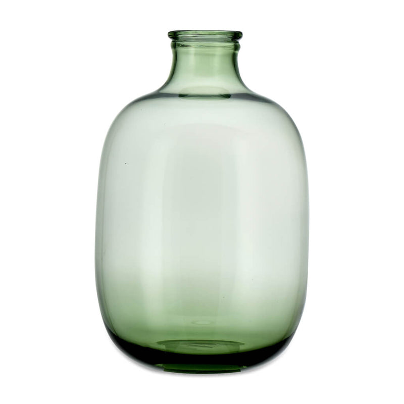 Large Green Glass Vase