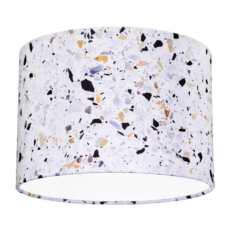 Terrazzo Effect Drum Lampshade