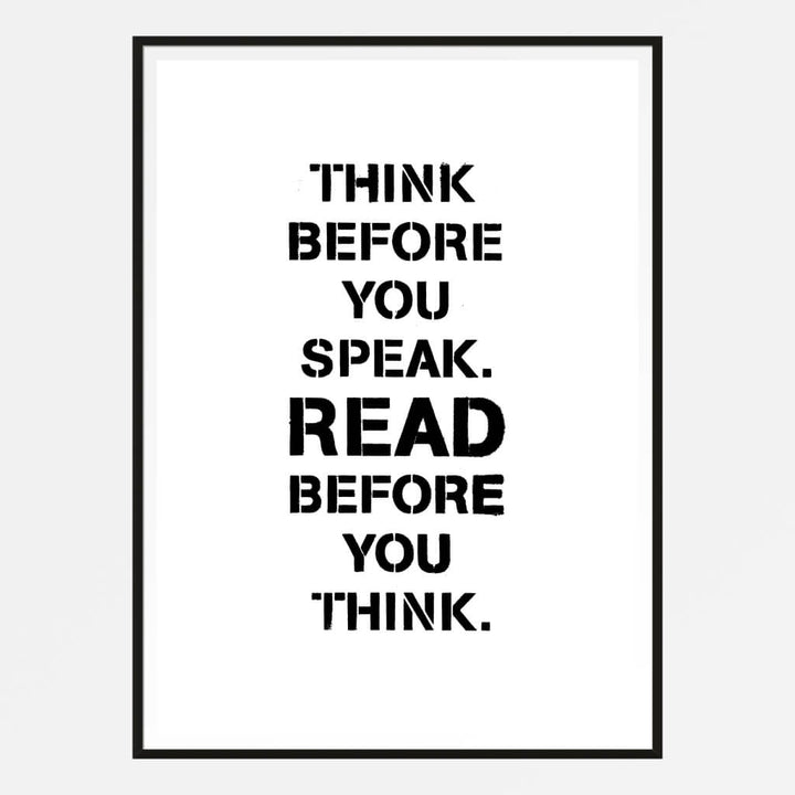 Think Before You Speak Print