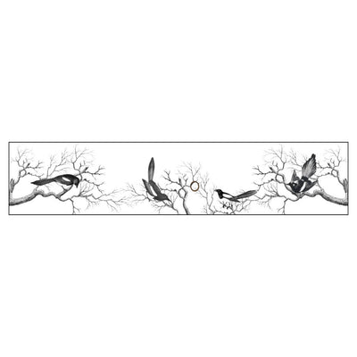 Victorian Magpies Illustration Lampshade