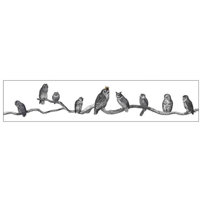 Victorian Owls Illustration Lampshade