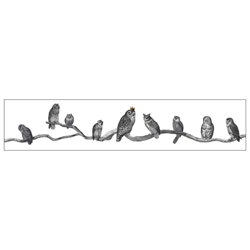 Victorian Owls Illustration Lampshade