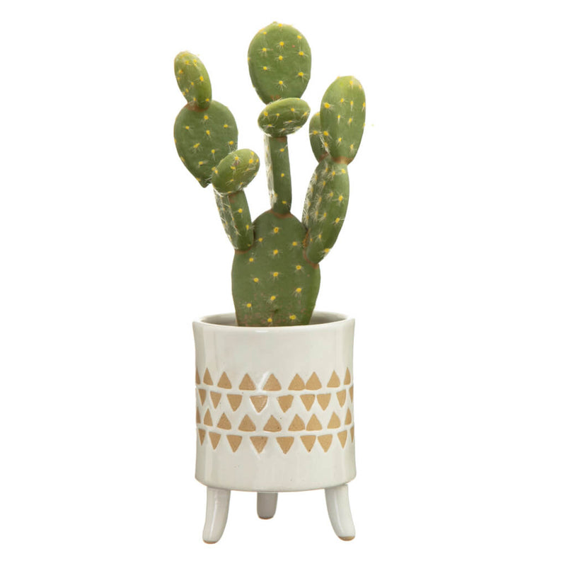 White Planter with Legs