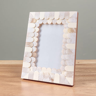 White Scalloped Picture Frame