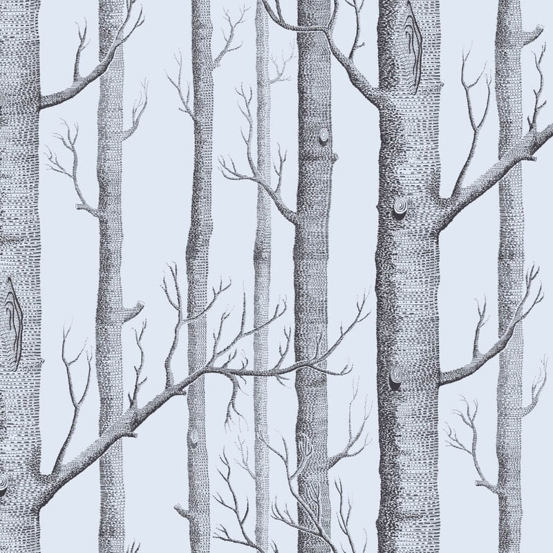 Woodland Lined White Lampshade