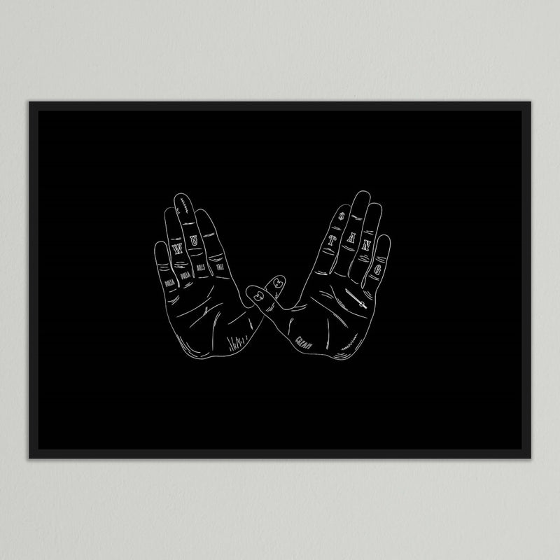 Wu Tang Hands Print